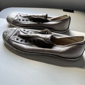 RARE Converse Chuck Taylor low top by John Varvatos in Silver Leather